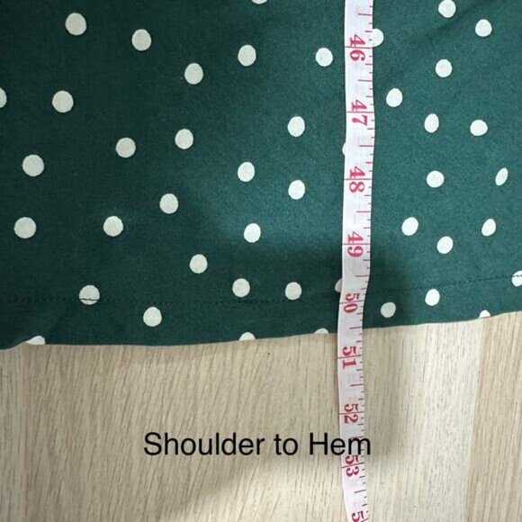 Boden Women’s Laura Long Sleeve Jersey Midi Dress in Green Polka Dot Size 16 - Picture 15 of 16